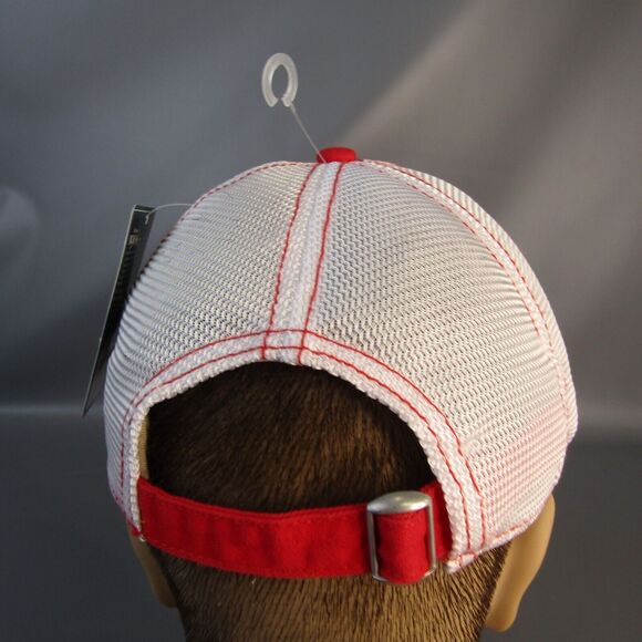 Wisconsin Badgers Strapback Hat NWT Adjustable Cap NCAA by Signatures Plaid Brim - Picture 4 of 8